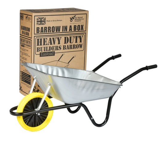 (Barrow in a Box) Wheelbarrow Easiload with Galvanised Puncture Proof Wheel